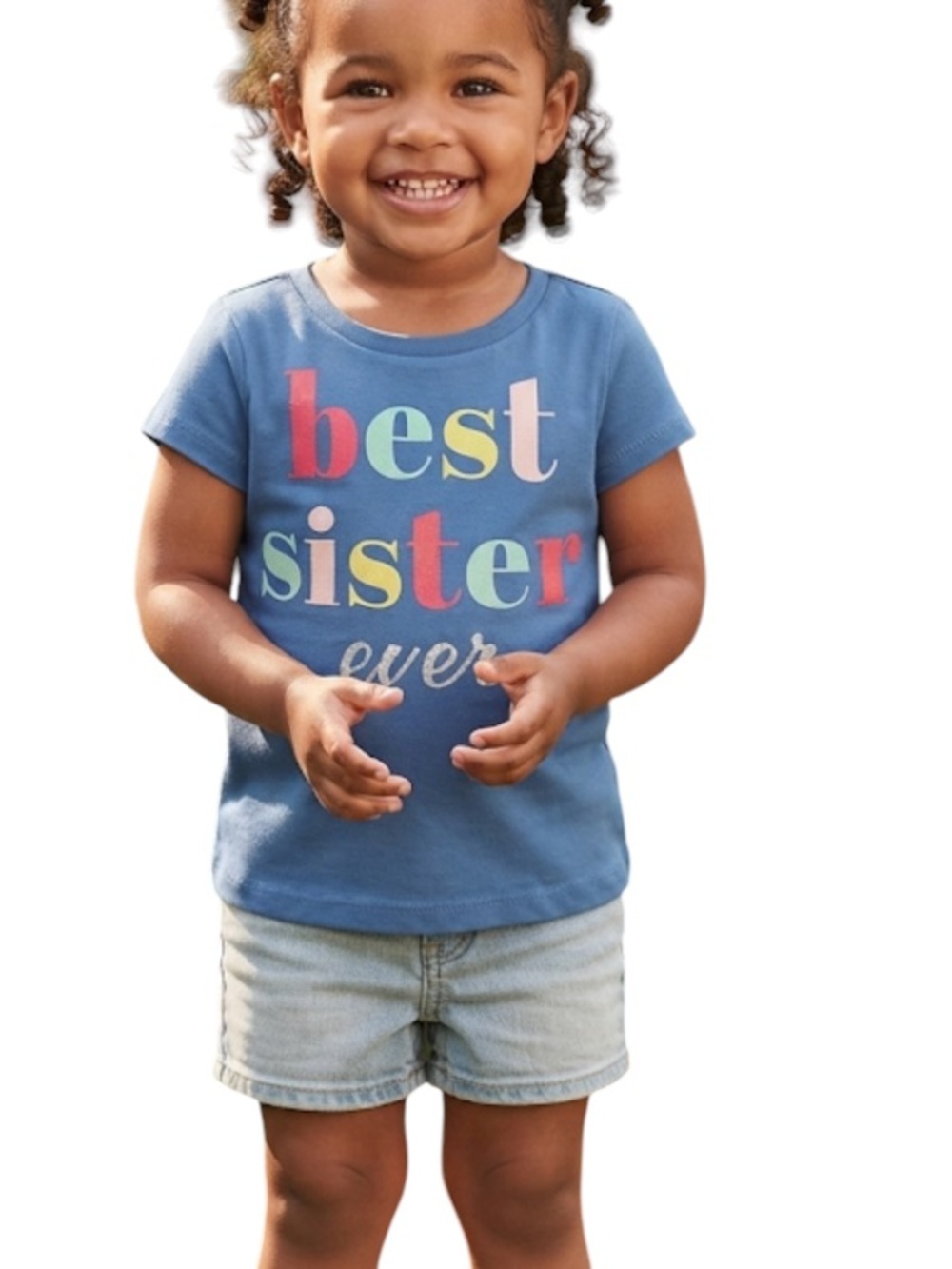 CARTER'S toddler girls t shirt size 2T in excellent condition "best sister ever"